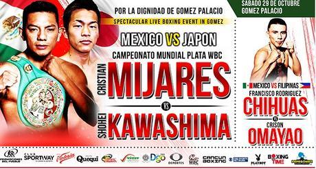 Cristian Mijares vs Shohei Kawashima en Vivo – Sábado 29 de Octubre del 2016