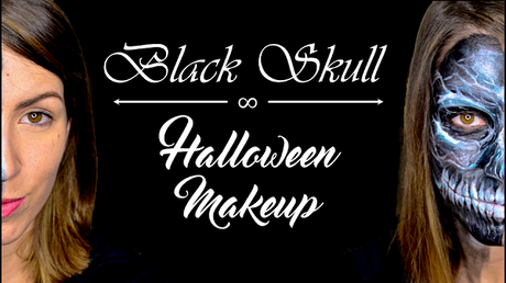 Halloween 2016 | Maquillaje Calavera negra (Black Skull)