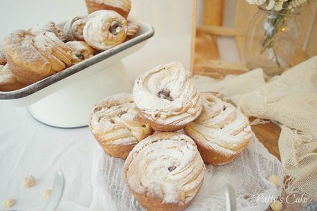 Cruffins con avellanas y ganache de chocolate, placer dos en uno #Asaltablogs