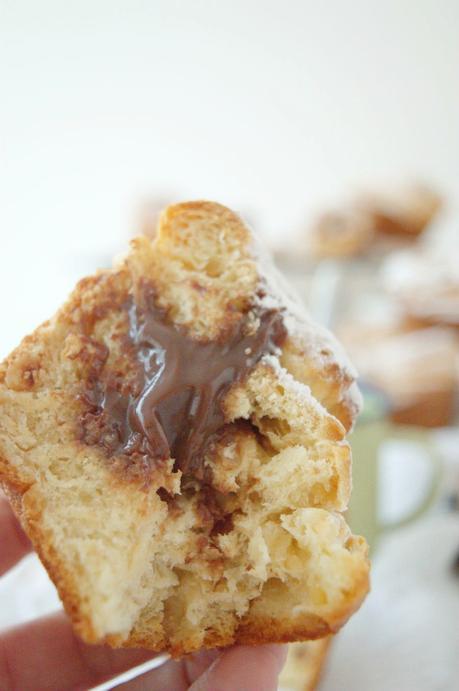 Cruffins con avellanas y ganache de chocolate, placer dos en uno #Asaltablogs