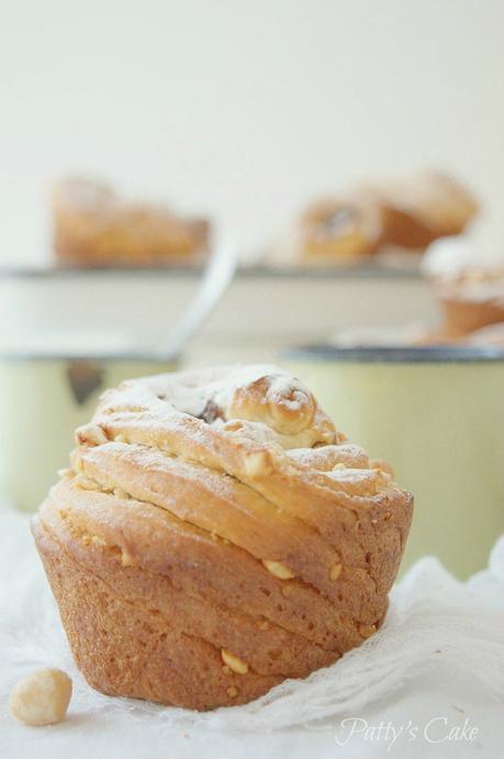 Cruffins con avellanas y ganache de chocolate, placer dos en uno #Asaltablogs