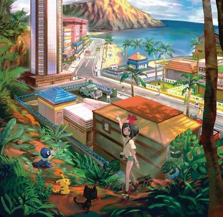 ¡No te pierdas el espectacular artwork de Ciudad Hau'oli de Pokémon Sol y Pokémon Luna!