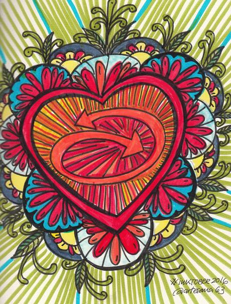 #InkToberspain2016 ...De retos, tintas, imaginación, liberación y disfrute... #reto 31 FRIEND