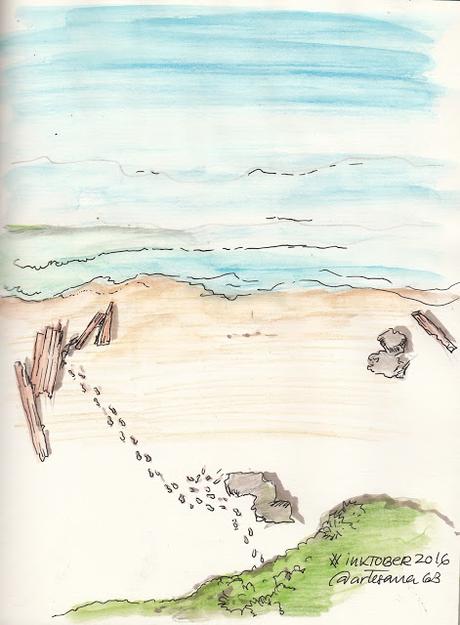 #InkToberspain2016 ...De retos, tintas, imaginación, liberación y disfrute... #reto 30 Wreck