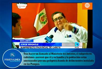 CAÑETE  EN ALERTA ROJA…