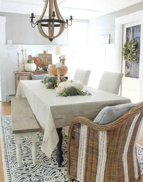 Una casa decorada para otoño