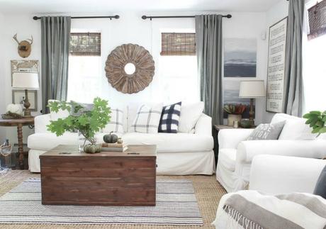 Una casa decorada para otoño