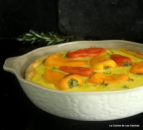 Pastel de Bechamel de Calabaza y Pimientos de Colores #homenajeaMeritxellretocdm