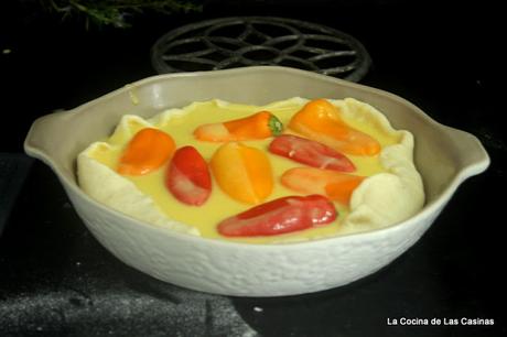 Pastel de Bechamel de Calabaza y Pimientos de Colores #homenajeaMeritxellretocdm