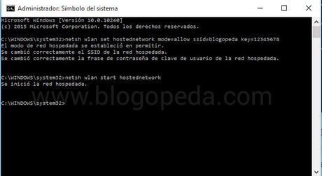 crear un punto de acceso wifi en windows 10