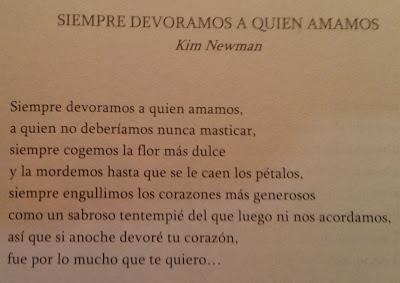 Kim Newman: Siempre devoramos a quien amamos: