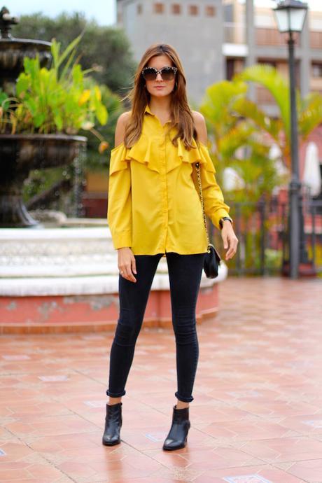 Mustard Ruffle Shirt Mustard Ruffle Shirt