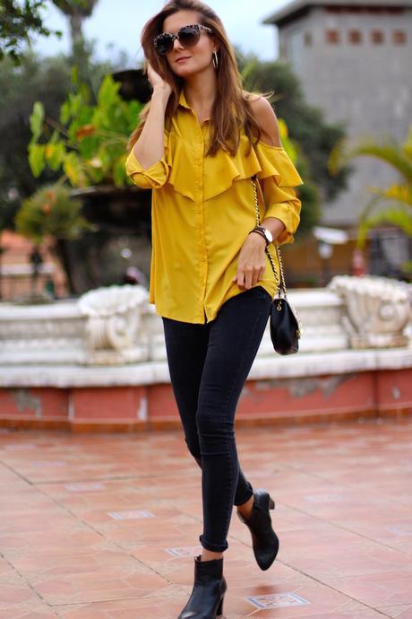 Mustard Ruffle Shirt Mustard Ruffle Shirt