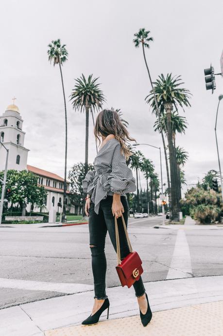 90210 beverly_hills-off_the_shoulders_shirt-plaid-skinny_jeans-ripped_jeans-sincerely_jules_shop-gucci_bag-chicwish-outfit-street_style-los_angeles-collage_vintage-41