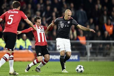 PSV 1-2 Bayern Múnich en Champions League