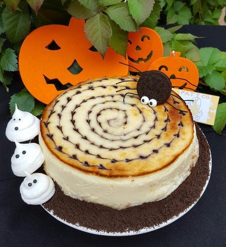 blueberry-cheesecake, arandanos, halloween