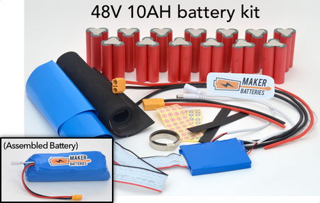 Example of a 48V 10AH Maker Battery kit