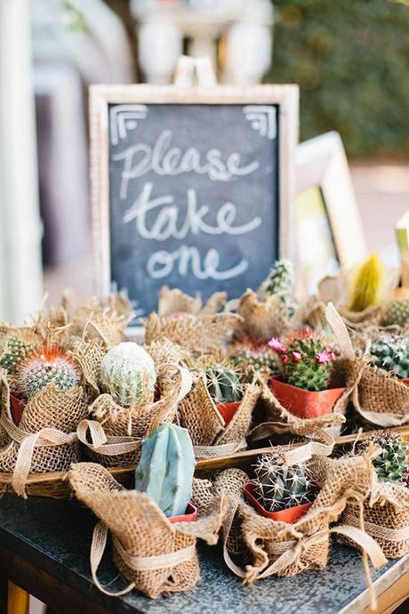Ideas de boda: una decoración diferente con cactus