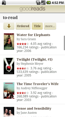 {App Android} Goodreads