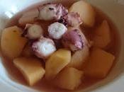 Patatas guisadas pulpo (tradicional Crock-Pot)