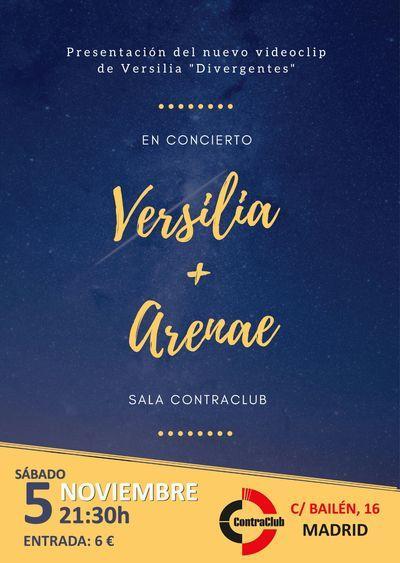 Concierto de Versilia y Arenae en Contraclub