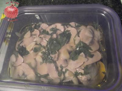 Champiñones en vinagre