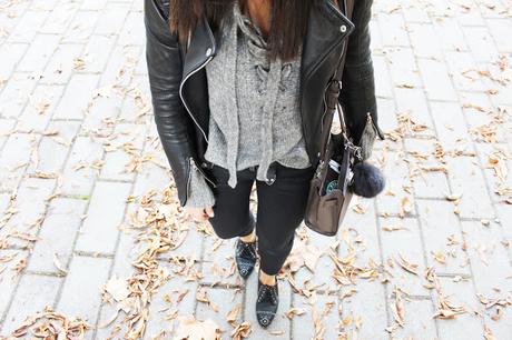 Lace-up sweater