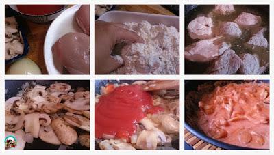 Pechugas de pollo con champiñones