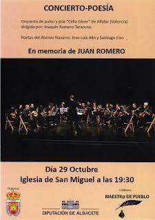 Música y poesía para Juan Romero (in memoriam)