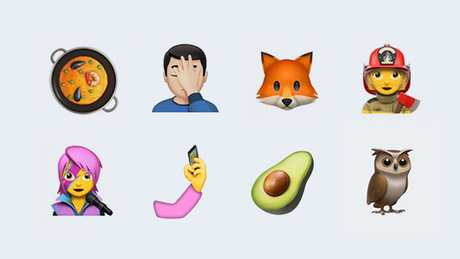 Los nuevos emojis que están a punto de llegar: paella, aguacate, facepalm, David Bowie…