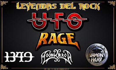 Leyendas del Rock 2017: UFO, Diamond Head, Rage, Moonsorrow, 1349...