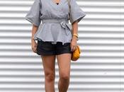 Outfit shorts zara tendencia blusa anudada