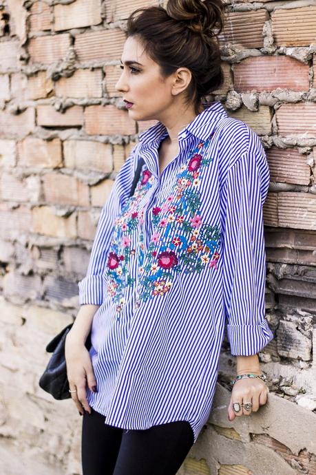 FLORAL EMBROIDERED SHIRT