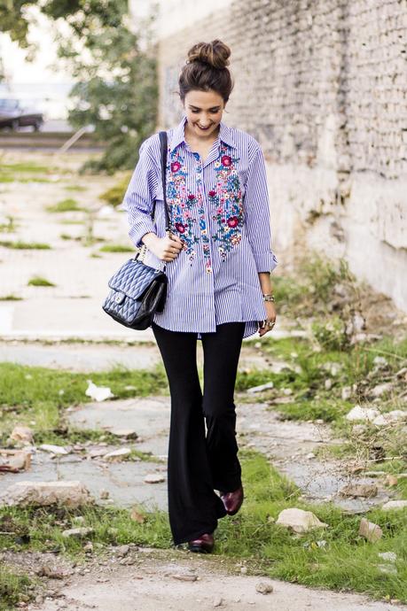 FLORAL EMBROIDERED SHIRT