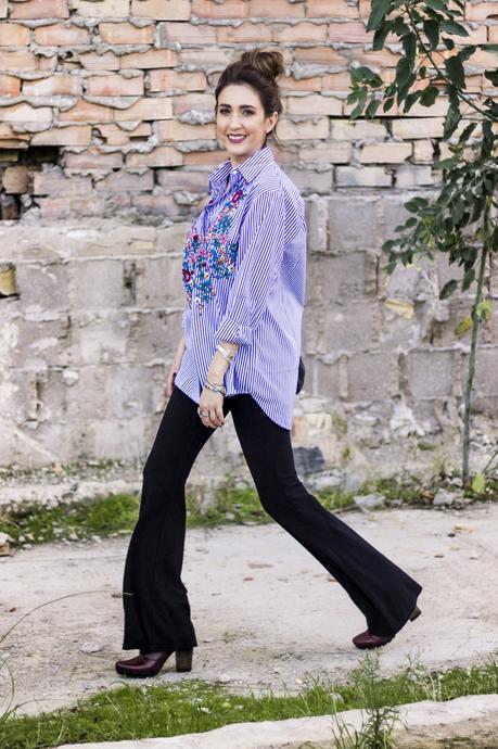 FLORAL EMBROIDERED SHIRT