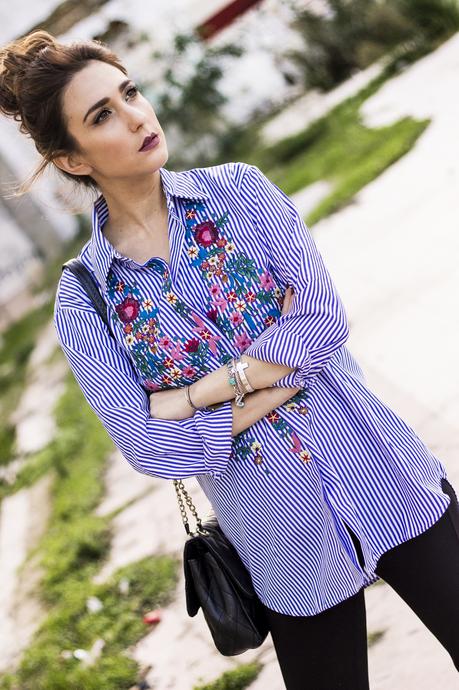 FLORAL EMBROIDERED SHIRT