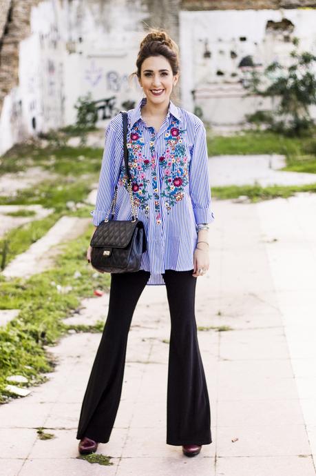 FLORAL EMBROIDERED SHIRT