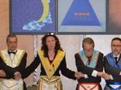 Nieves Bayo Gallego. Gran Maestra GLSE, inauguración templo «Roger Leveder»