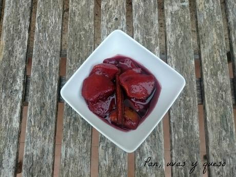 Melocotones al vino (tradicional o Crock-Pot)