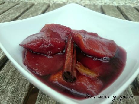 Melocotones al vino (tradicional o Crock-Pot)