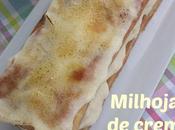 Milhojas crema