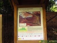 Cartel informativo ruta PR PNPE 25 Vega de Liordes