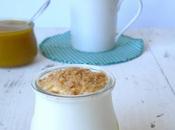 Parfait yogur, confitura especiada crumble galletas