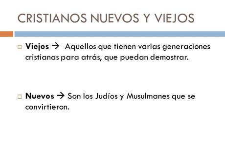 Cristianos Viejos y Nuevos