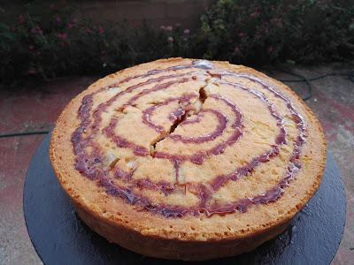 Bizcocho de caramelo y pera