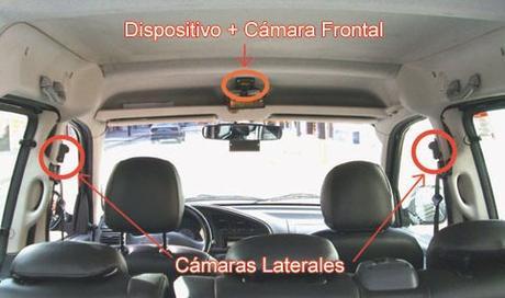 Camaras interiores en taxis - Foto Microlaser