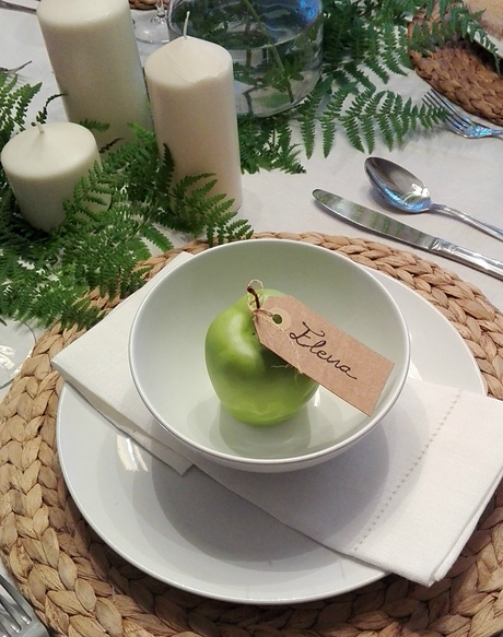 mesa natural para Navidad