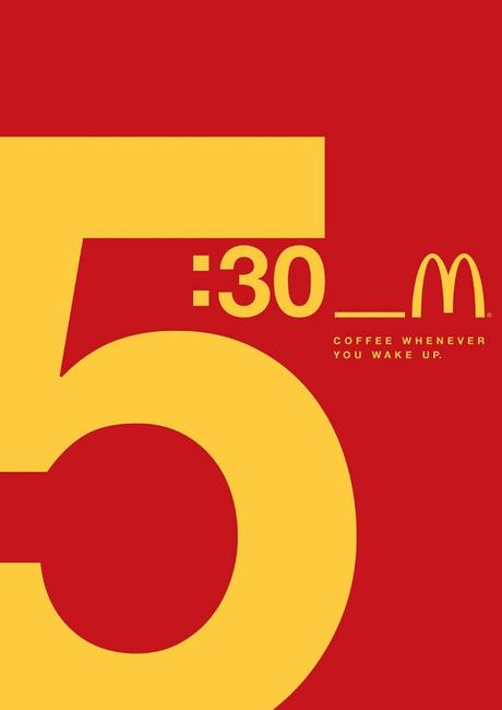 McDonald's y sus atractivos pósters tipográficos para promover su café