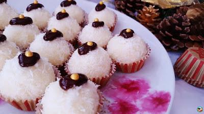 Trufas nevada de coco