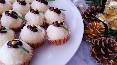 Trufas nevada de coco